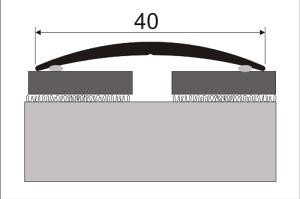 PŘECHODOVÉ A SCHODOVÉ PROFILY HLINÍKOVÉ - Přechodová lišta samolepicí 40mm dekor dřevo 270 cm(možnost na výběr z více barev)- na vyžádání'