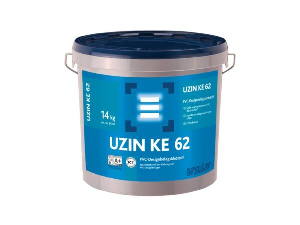 UZIN DISPERZNÍ LEPIDLA NA PVC, PRYŽ, TEXTILIE - Disperzní lepidlo na podlahy UZIN KE 62 balení 14kg