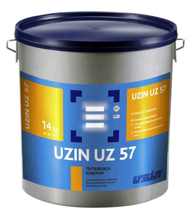 UZIN DISPERZNÍ LEPIDLA NA PVC, PRYŽ, TEXTILIE - Disperzní lepidlo na podlahy UZIN UZ 57 balení 14kg